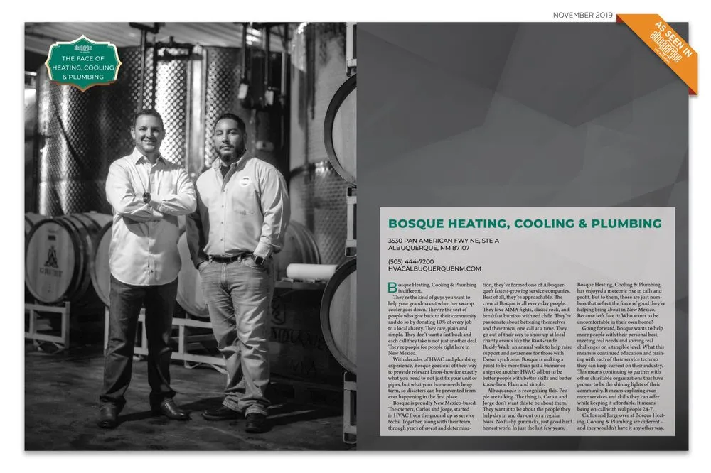 Slide of Bosque Heating Cooling and Plumbing