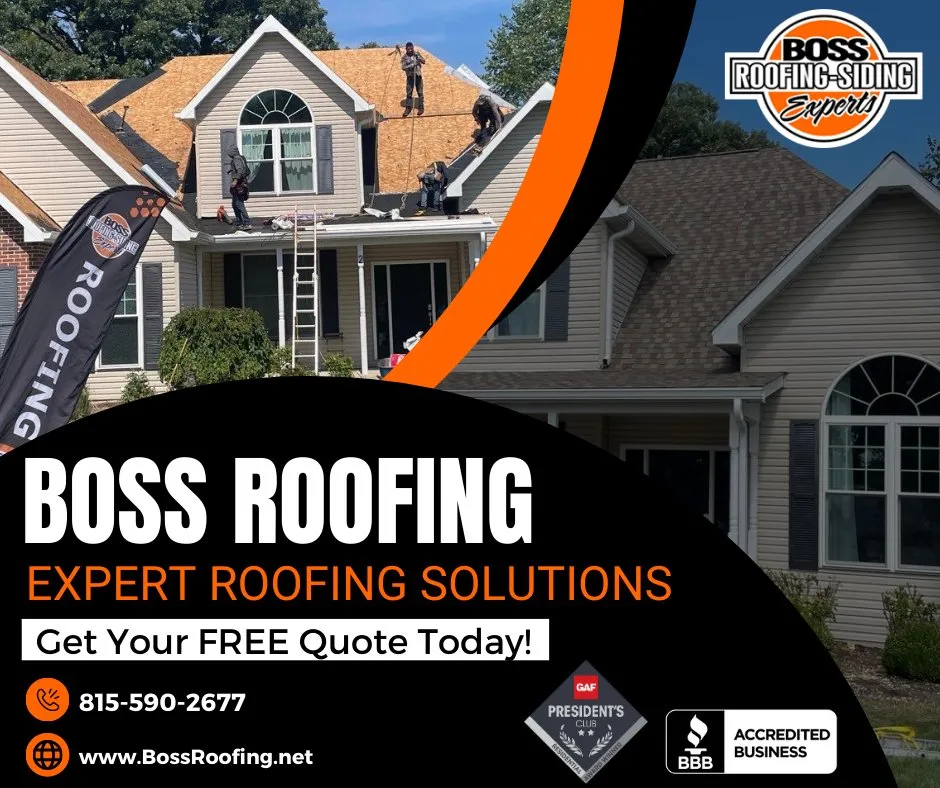 Slide of Boss Roofing - Siding Experts