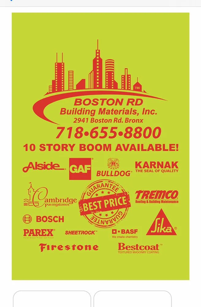 Slide of Boston Rd Building Materials