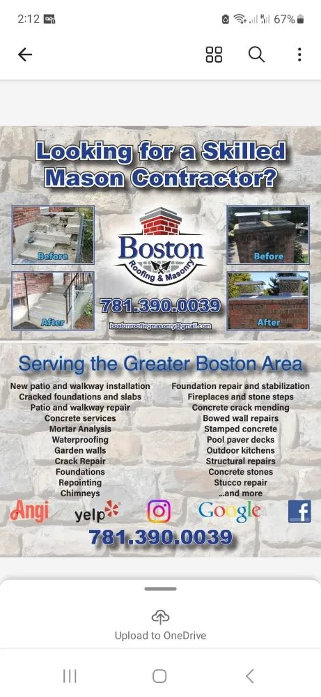 Slide of Boston Roofing & Masonry