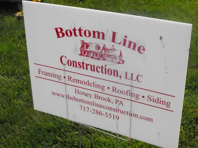 Slide of Bottom Line Construction