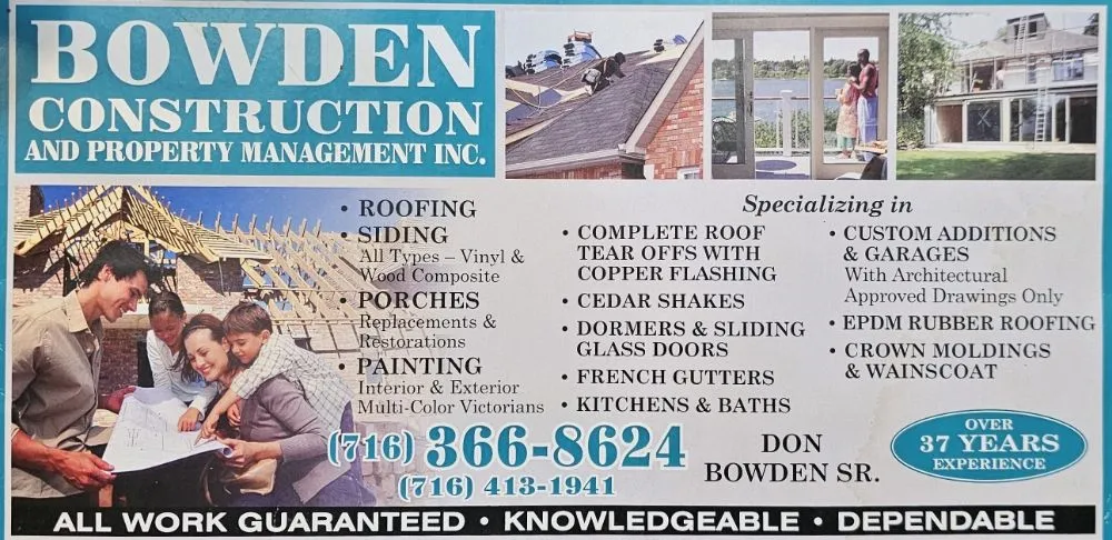 Slide of Bowden Construction