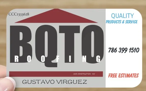 Bqto roofing and construction Logo