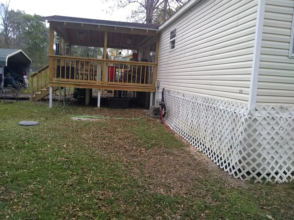 Professional storm damage roof repair for homes in Cut and Shoot, TX by Brads mobile home repair