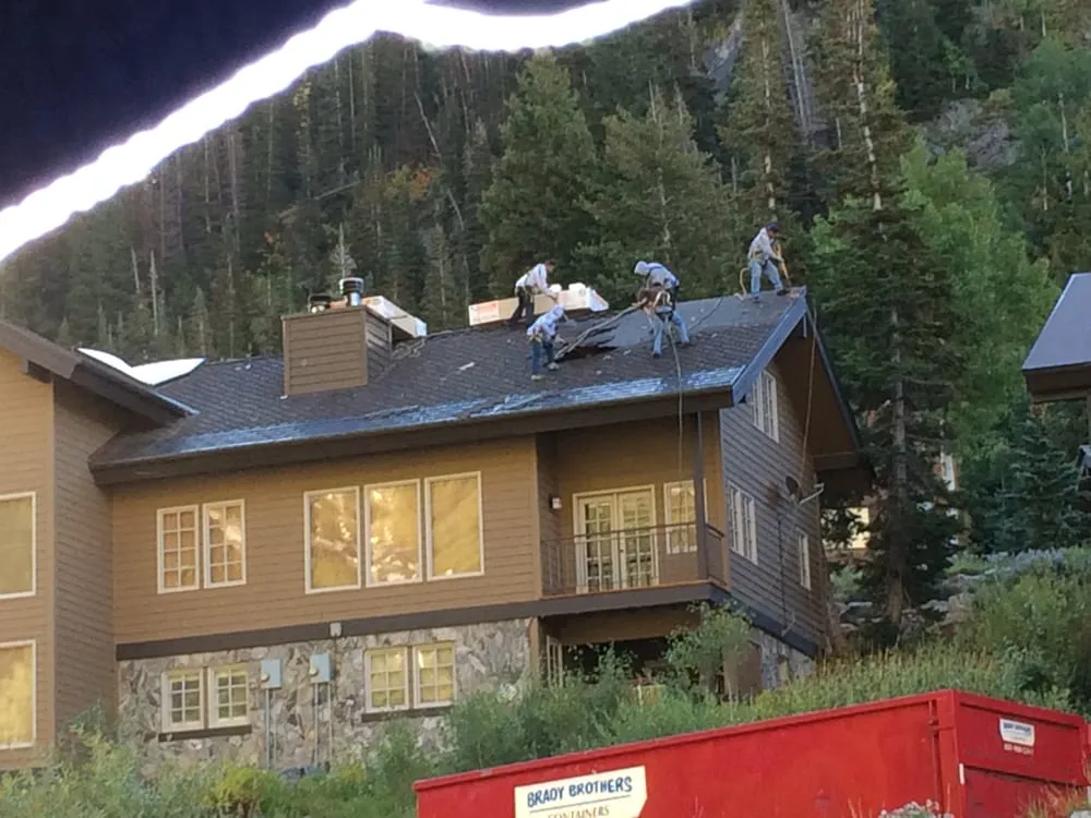 Slide of Brady Roofing