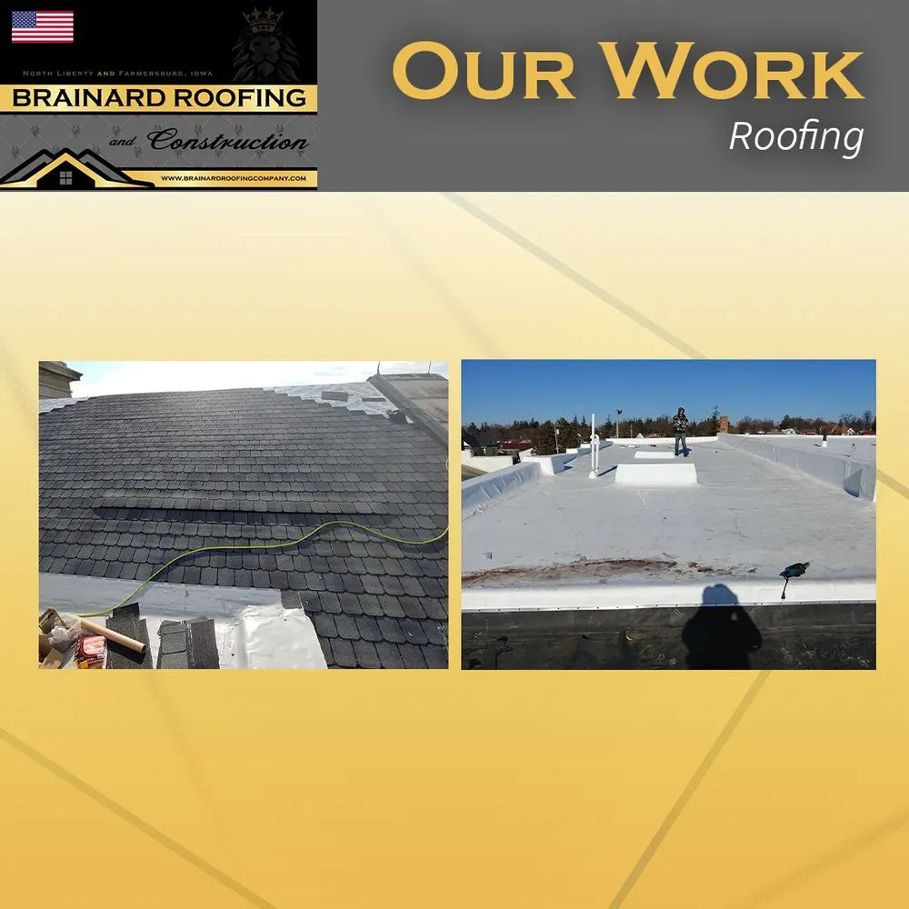 Trusted roof leak repair with free inspection in Farmersburg, IA by Brainard Roofing & Construction Company