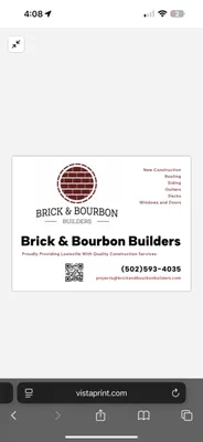 Brick & Bourbon Builders Logo