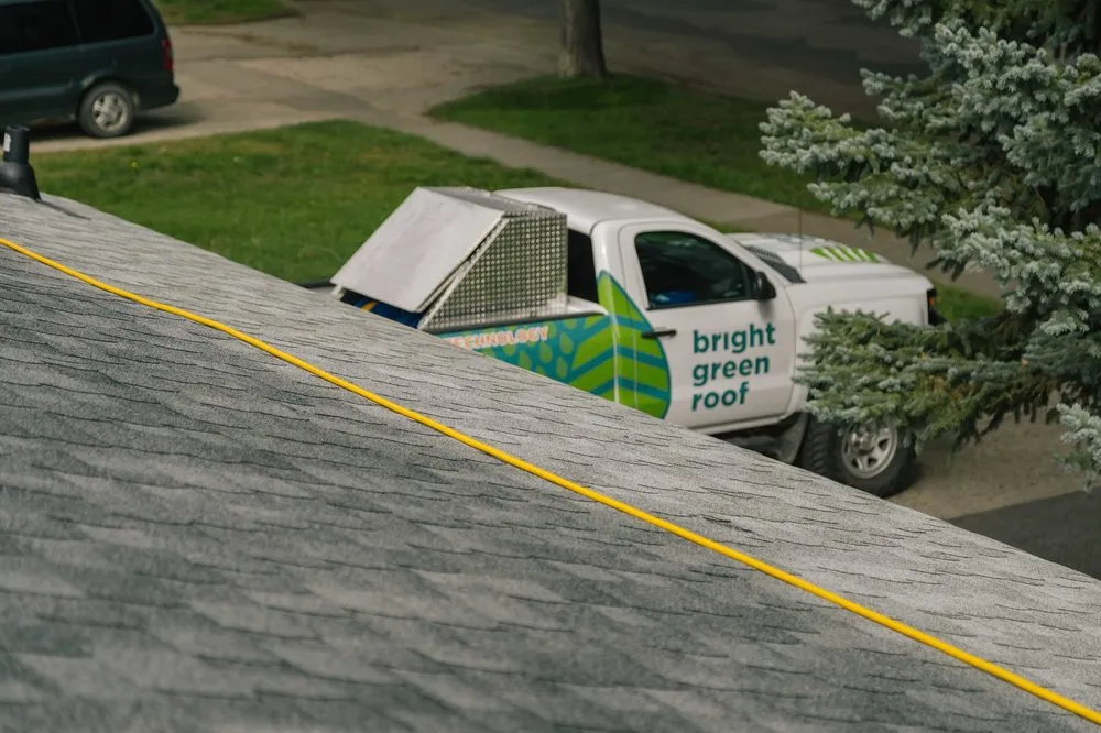 Slide of Bright Green Roof