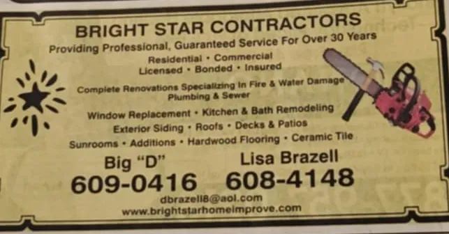 Slide of Bright Star Contractors