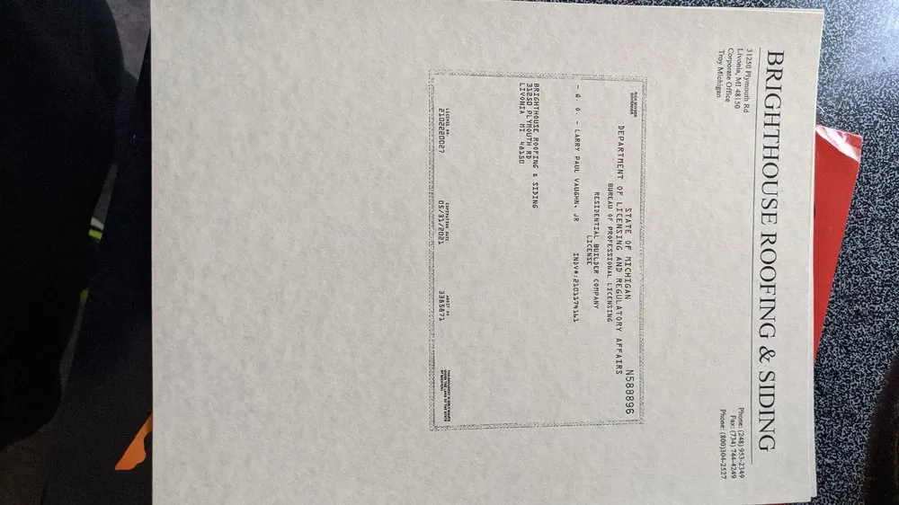 Slide of Brighthouse Roofing and Siding