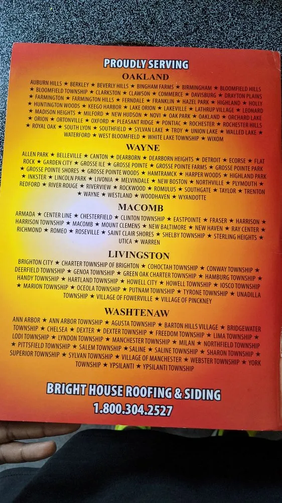 Slide of Brighthouse Roofing and Siding