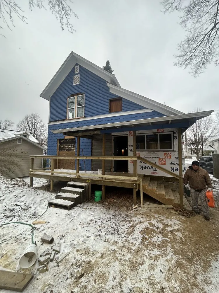 Emergency roof installation in North Adams, MI by Briner Construction