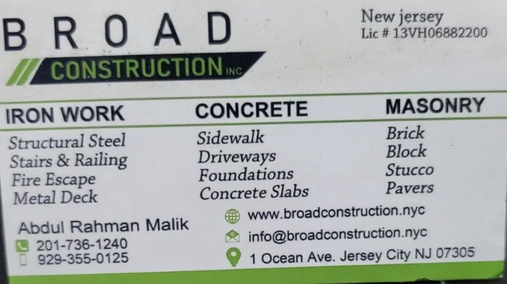 Slide of Broad Fabricated Construction