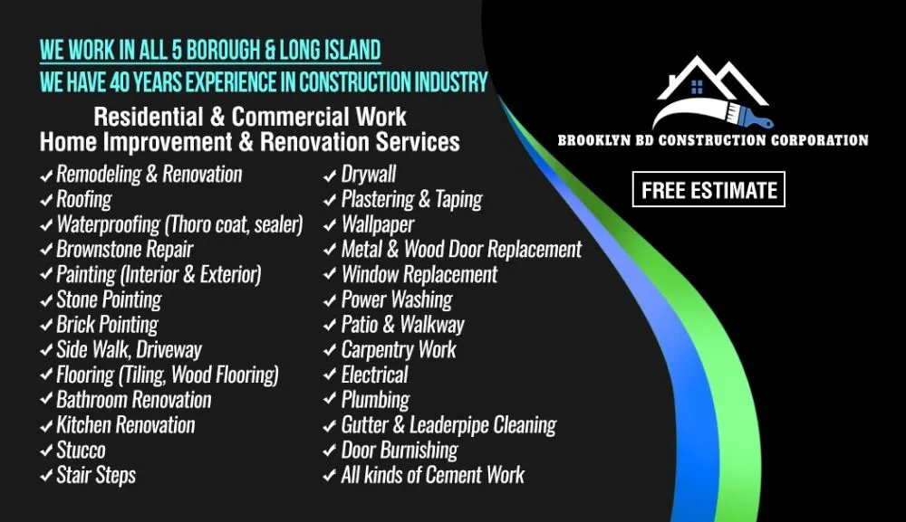 Slide of Brooklyn BD construction