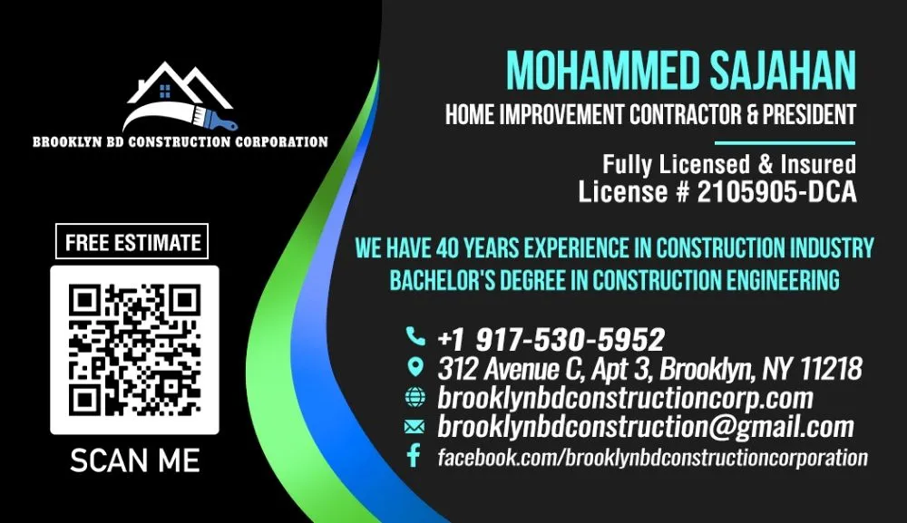 Slide of Brooklyn BD construction