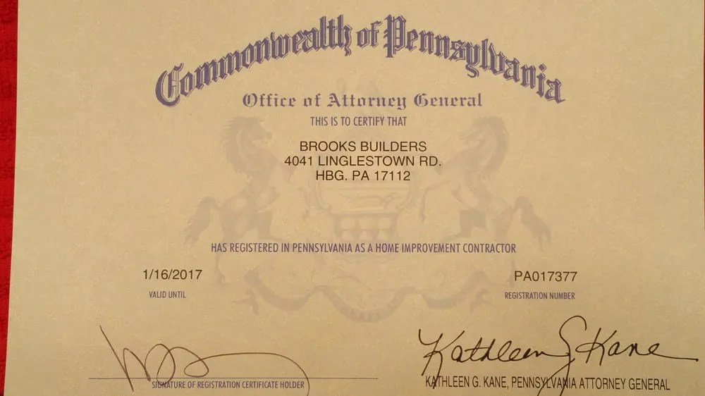 Slide of Brooks Builders