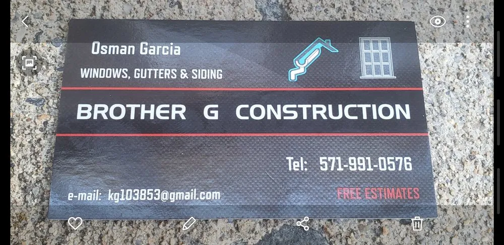 Slide of Brother G Construction