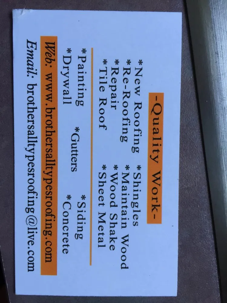 Slide of Brothers All Types Roofing