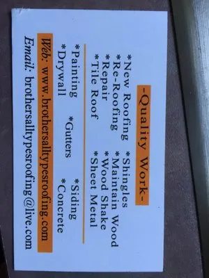 Brothers All Types Roofing