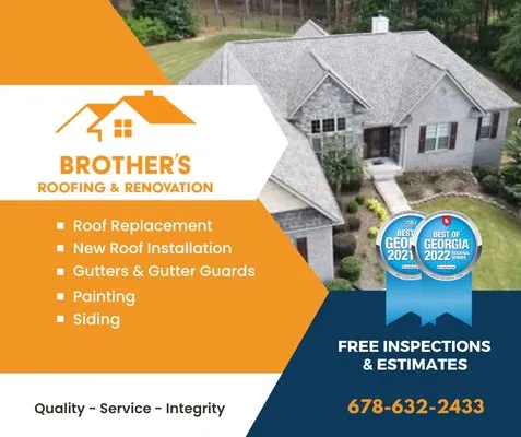 Brother's Roofing And Renovation Logo