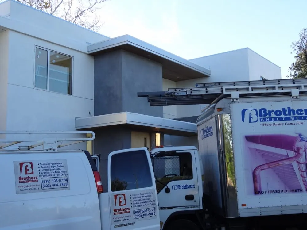 Slide of Brothers Sheetmetal & Rain Gutters