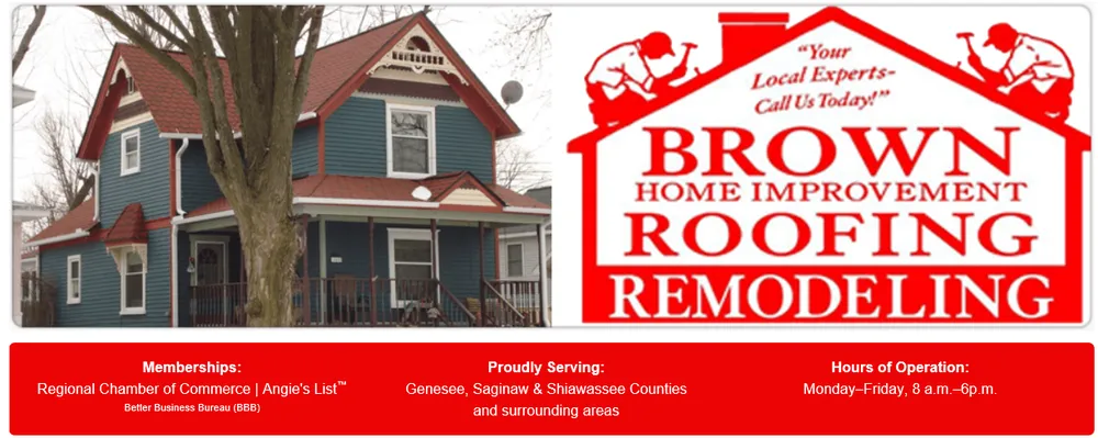 Expert residential roofing service in Burt, MI by Brown Home Improvement Roofing