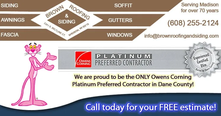 Slide of Brown Roofing and Siding