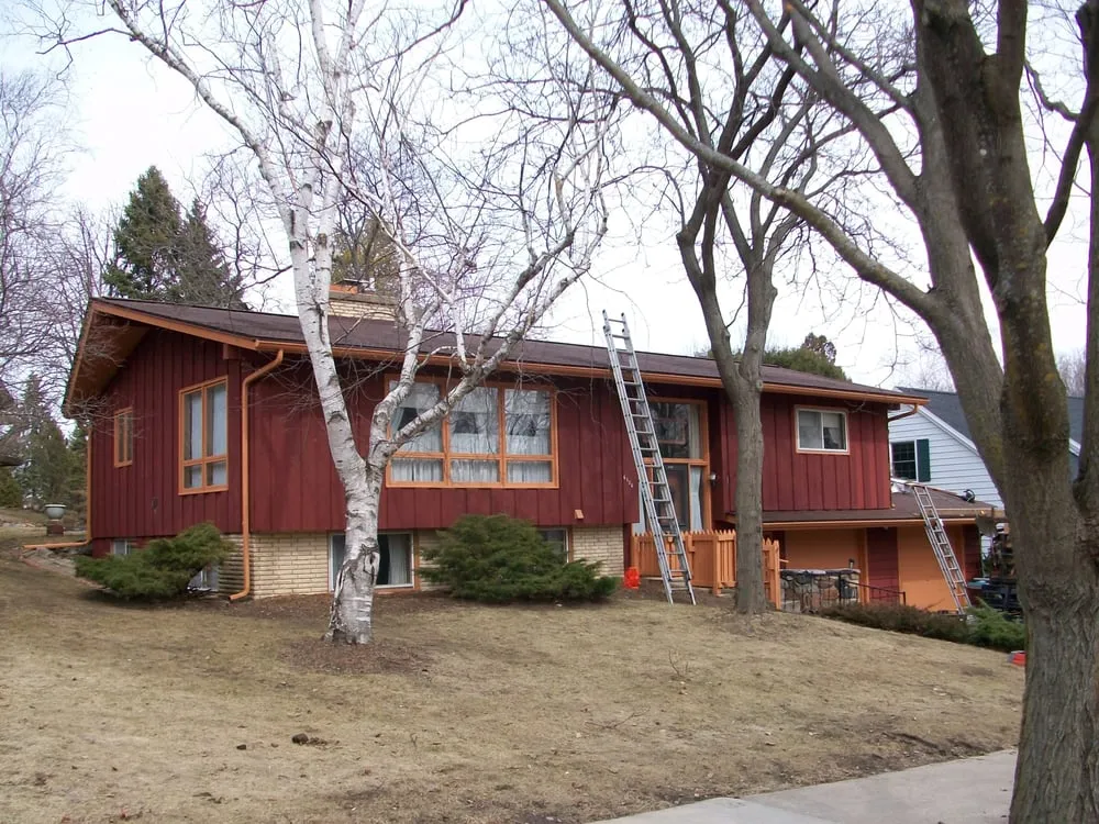 Slide of Brown Roofing and Siding