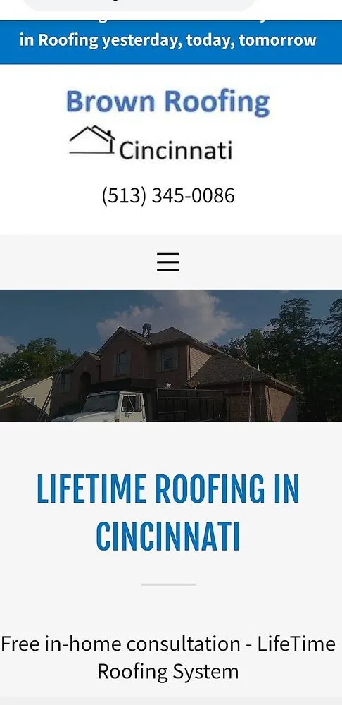 Slide of Brown Roofing Cincinnati