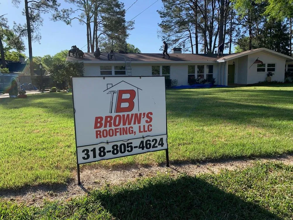 Slide of Brown's Roofing