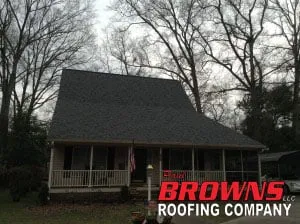 Slide of Brown's Roofing