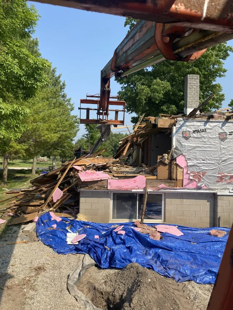 Slide of Bruning Boys construction