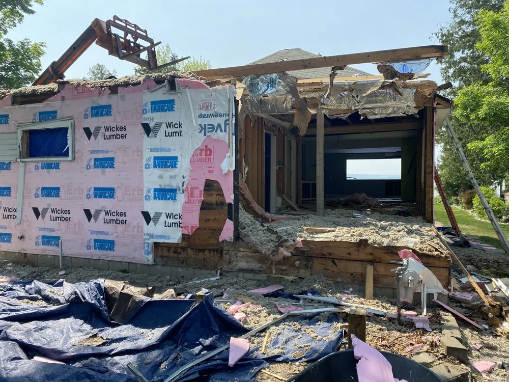 Slide of Bruning Boys construction