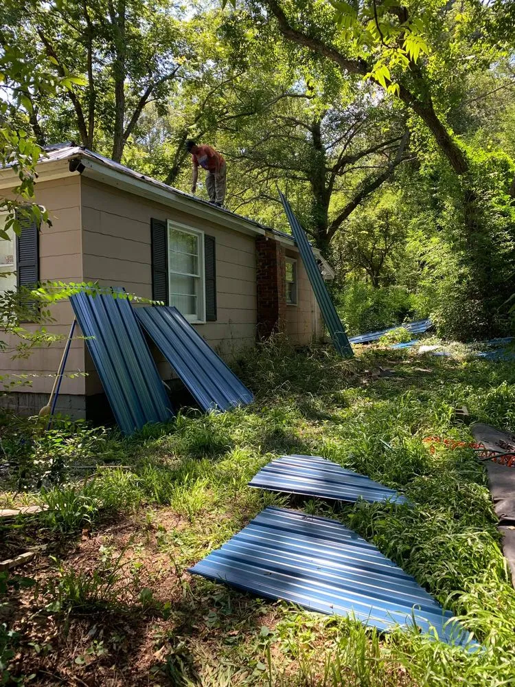 Slide of Brunson's Roofing