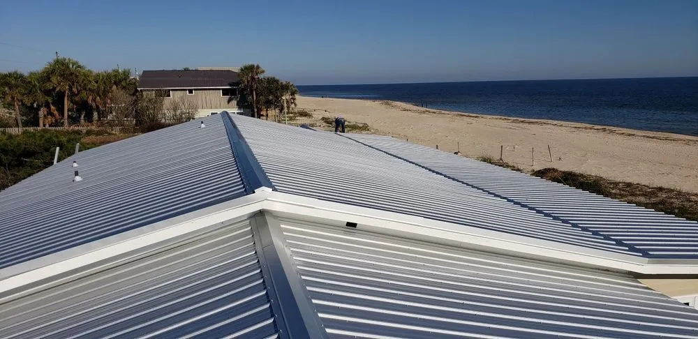 Professional metal roofing installation near you in Alligator Point, FL by Bryan Scruggs Construction