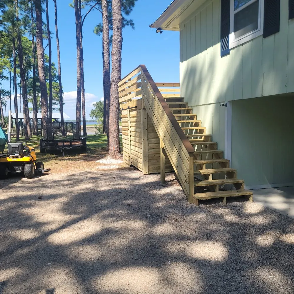 Emergency storm damage roof repair in Alligator Point, FL by Bryan Scruggs Construction
