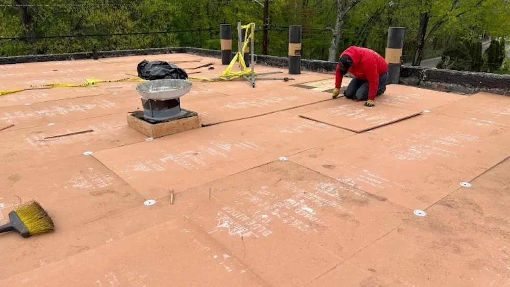 Licensed flat roof repair in Mount Laurel Township, NJ by B&T Home Solutions