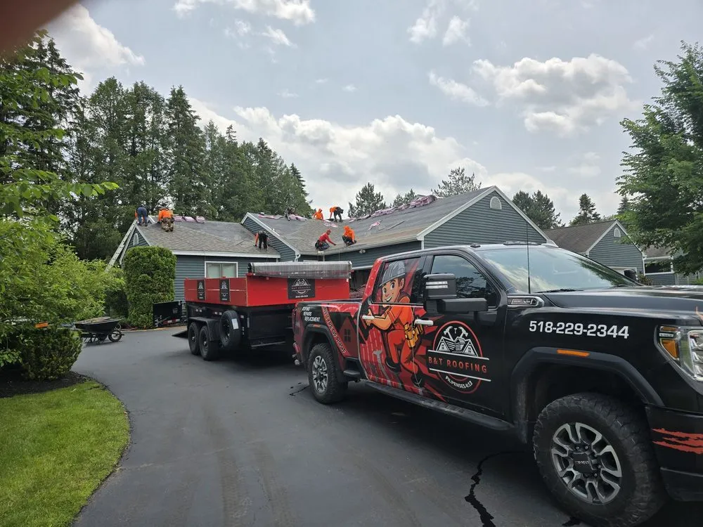 Slide of B&T Roofing