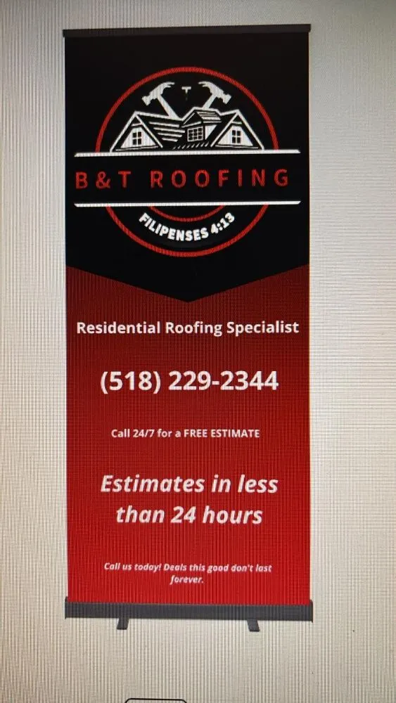 Slide of B&T Roofing