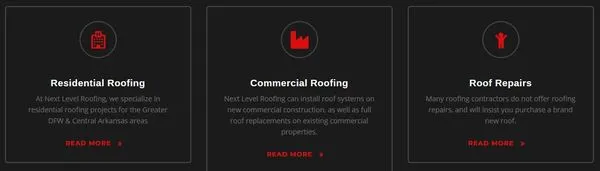 Bua's Next Level Roofing Logo