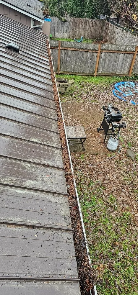 Slide of Bubbles Gutter Cleaning