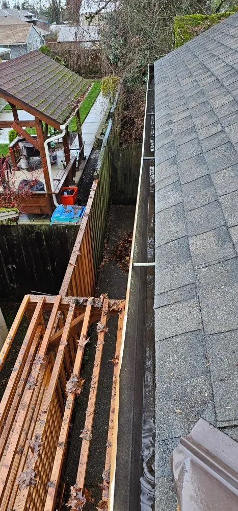 Slide of Bubbles Gutter Cleaning