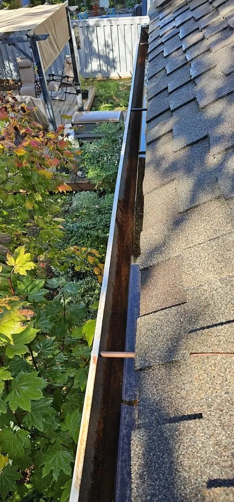 Slide of Bubbles Gutter Cleaning