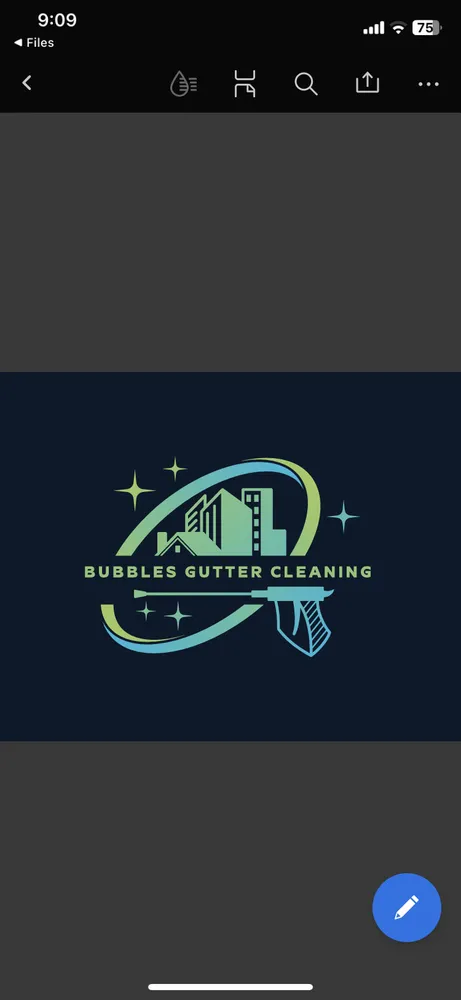 Slide of Bubbles Gutter Cleaning