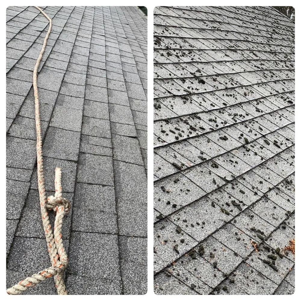 Slide of Bubbles Gutter Cleaning