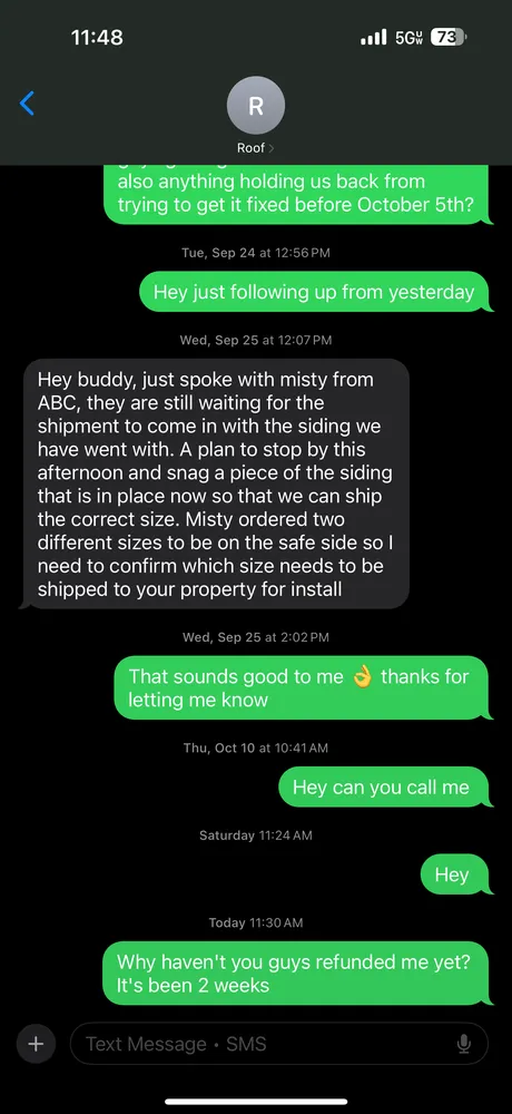 Slide of Buckhead Roofing