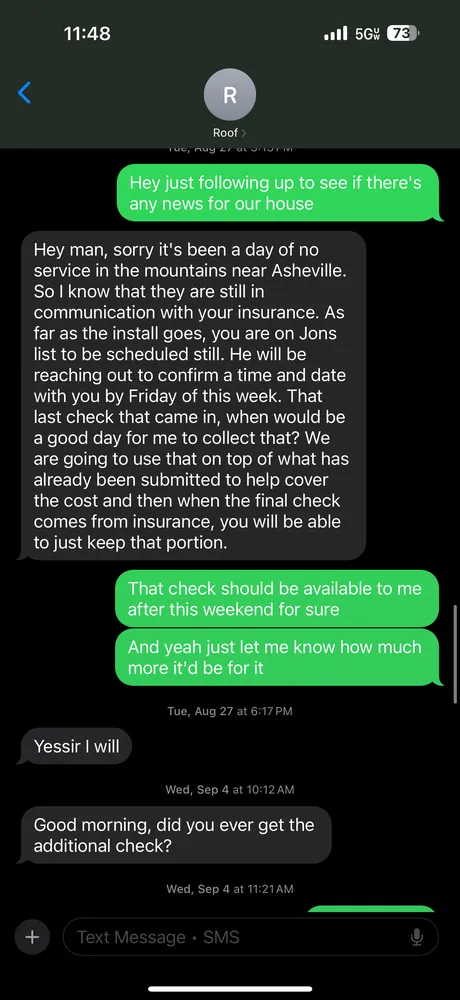 Slide of Buckhead Roofing