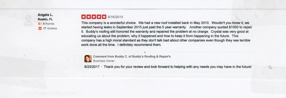 Slide of Buddy's Roofing & Repair