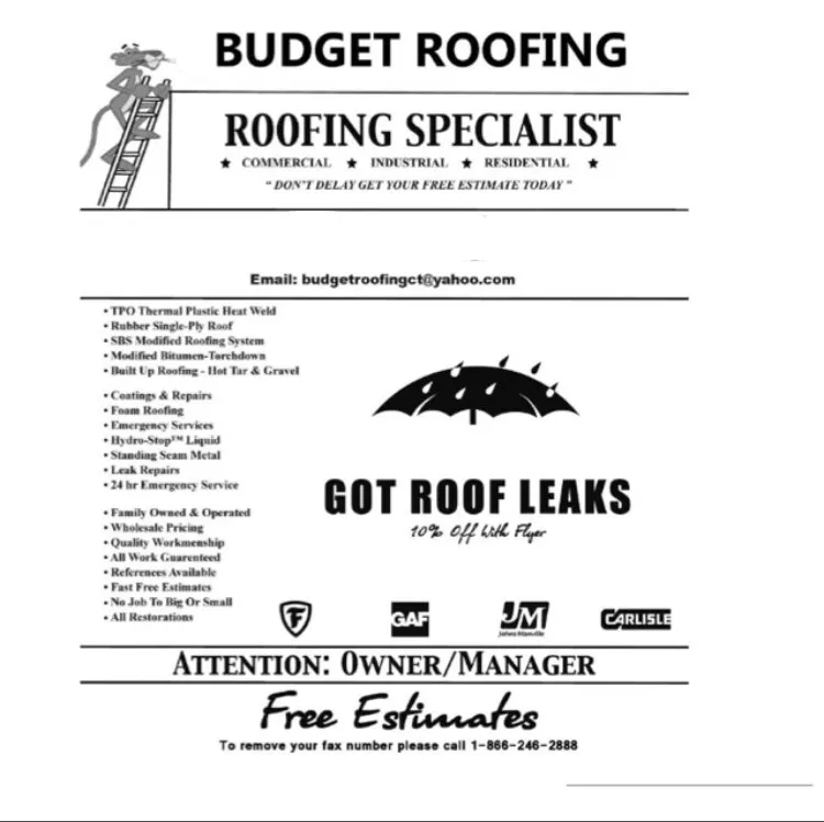 Emergency storm damage roof repair in Bridgeport,, CT by Budget Roofing and Restoration