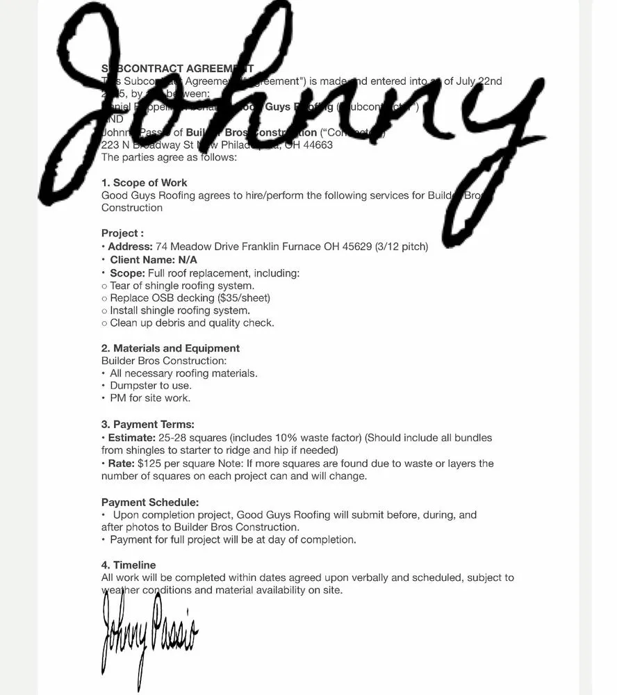 Slide of Builder Bros Construction